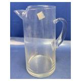 (1) Clear Glass Pitcher with Handle