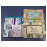 (3) Assorted Scrapbooking Paper Pads