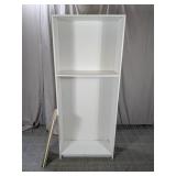 (1) White 3-Shelf Bookcase