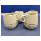 (4) Vintage McCoy Pottery Mug Set
