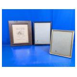 (3) Assorted Photo Frames