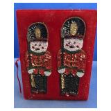 (1) Red Velvet Gift Box, Sequin Soldiers