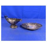 (2) Scalloped Tableware Pieces