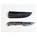(1) Fixed Blade Knife w/ Black Sheath