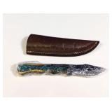 (1) Fixed Blade Knife w/ Leather Sheath