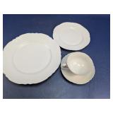 (4) Haviland White Porcelain Dinnerware