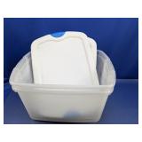 (2) Sterilite Storage Container w/ Lids