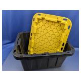 (1) HDX Tough Tote with Yellow Lid