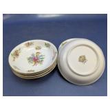 (8)Aichi China Floral Bowls w/Gold Trim Set