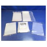 (5) Clear Plastic Storage Sleeves