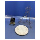 (3) Home Decor Items incl. Frankoma Plate