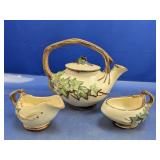 (3) Pieces Vintage Ivy Tea Set