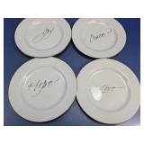 (4) Hallmark Home Collection Plates