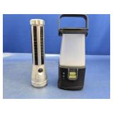 (2) Husky Flashlight & Energizer Lantern