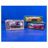 (3) Texaco Die-Cast Tanker Truck Banks