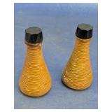 (2) Vintage Wrapped Salt & Pepper Shakers
