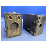 (2) Vintage Box-Style Cameras