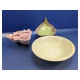(3) Mid-Century McCoy & Art Pottery Bowl