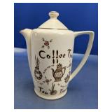 Vintage "Coffee Time" Electric Ceramic Percolator