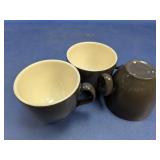 (3) Ceramic Handle Cups