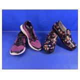 (2) Alegria Floral Clogs & Vionic Sneakers