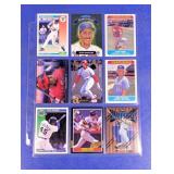 SHEET OF 9 SLUGGERS OF THE ERA CARDS