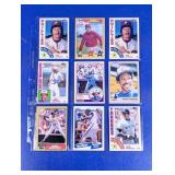 3 EACH HOF SCHMIDT/DAWSON/WINFIELD CARDS
