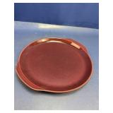 (1) Maroon Ceramic Serving Platter