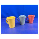 (3) Ceramic Tapered Mugs