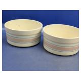 (2) Vintage Stoneware Bowls