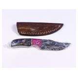 (1) Fixed Blade Knife w/ Leather Sheath