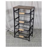 Industrial 4-Tier Storage Cart