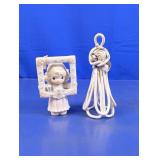 (2) Figurines with Frame & Loop Designs