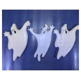(3)Hanging Plastic Halloween Ghosts Trio