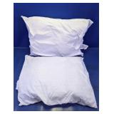 (2) American Textile Company Jumbo Bed Pillows