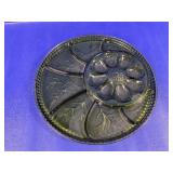 Vintage Green Glass Deviled Egg & Appetizer Tray