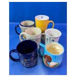 (6) Assorted Ceramic Coffee Mugs
