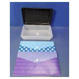 (3)Patterned Poly Envelopes & Storage Case Lot