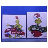 (2)Dr. Seuss The Grinch Canvas Art Duo