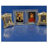 Vintage Photo Frames Mixed Metal & Glass