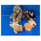 Assorted Plush Monkey and Lion Stuffed Animals