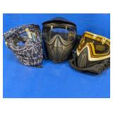 (3) Dye & More Paintball Masks Lot