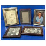Vintage Mixed Wood & Metal Picture Frames