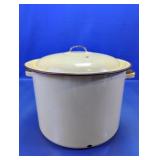 (1) Enamelware Stock Pot with Lid