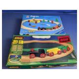 BRIO & Polo Farm Wooden Train Sets