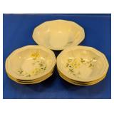 Mikasa Avante Ivory Floral Serving Bowls
