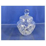 Elegant Cut Crystal Lidded Ginger Jar