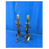 Vintage Cast Iron Table Lamps