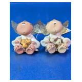 (2)Kirkï¿½s Folly Angel Cheeks Figurines Duo