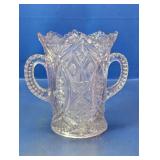 (1) Cut Glass Double Handle Vase